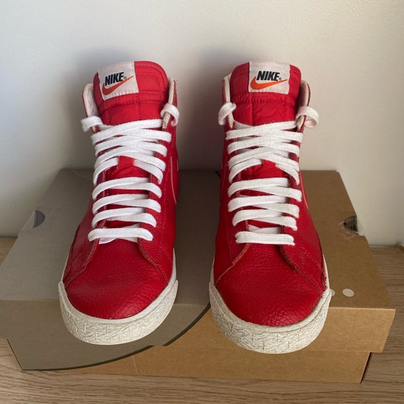 Nike Blazer Red/White - SZ 6.5 Y- 8 W - Picture 14 of 14